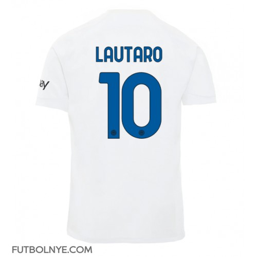 Camiseta Inter Milan Lautaro Martinez #10 Visitante Equipación 2023-24 manga corta